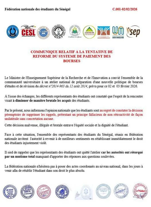 Crise des bourses - étudiants